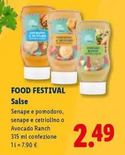 Lidl FOOD FESTIVAL Salse offerta