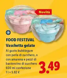 Lidl FOOD FESTIVAL Vaschetta gelato offerta