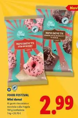 Lidl FOOD FESTIVAL Mini donut offerta