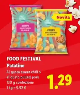 Lidl FOOD FESTIVAL Patatine offerta
