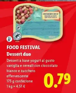 Lidl FOOD FESTIVAL Dessert duo offerta