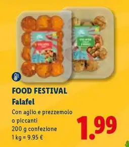 Lidl FOOD FESTIVAL Falafel offerta