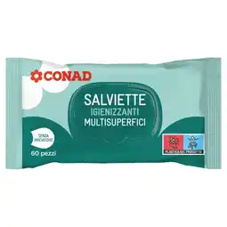 Spazio Conad SALVIETTE IGIENIZZANTI MULTISUPERFICI CONAD offerta