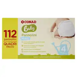 Spazio Conad PANNOLINI QUADRI PACCO CONAD BABY offerta