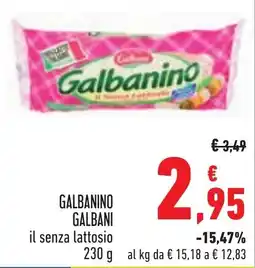 Conad Galbanino il senza lattosio offerta
