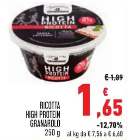 Conad Ricotta high protein granarolo offerta