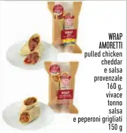 Conad Wrap Amoretti pulled chicken cheddar e salsa provenzale offerta