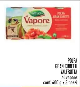 Conad Polpa gran cubetti Valfrutta al vapore offerta