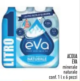 Conad Acqua eva minerale naturale offerta