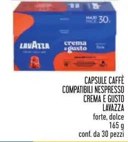 Conad Capsule caffè compatibili nespresso crema e gusto lavazza offerta