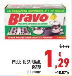 Conad Pagliette saponate Bravo al limone offerta