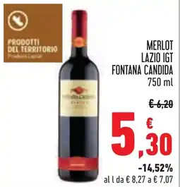 Conad Merlot Lazio IGT Fontana Candida offerta