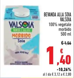 Conad Beveranda alla soia Valsola morbido offerta