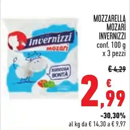 Conad Mozzarella Invernizzi offerta