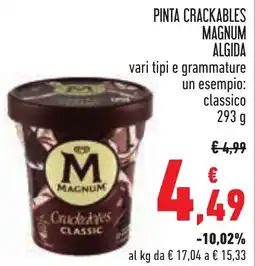 Conad Pinta crackables magnum algida offerta
