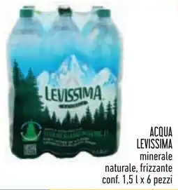 Conad Acqua Levissima minerale naturale, frizzante offerta