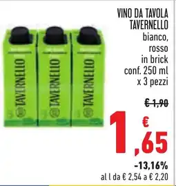 Conad Vino da tavola Tavernello offerta