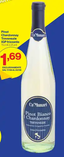 In'S Mercato Pinot Chardonnay Trevenezie IGP frizzante Ca'Munari offerta