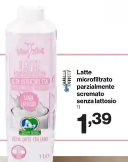 In'S Mercato Latte microfiltrato parzialmente scremato senza lattosio offerta