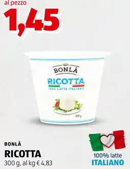 Spazio Conad Bonlà Ricotta offerta