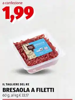ALDI Il tagliere del re bresaola a filetti offerta