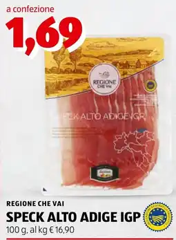 ALDI Speck Alto Adige IGP offerta