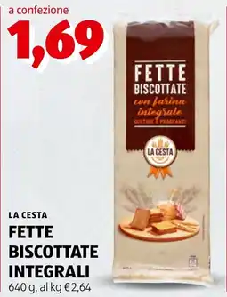 Spazio Conad Fette biscottate integrali La Cesta offerta