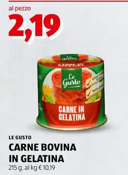 ALDI Le Gusto carne bovina in gelatina offerta