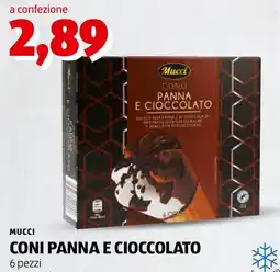 ALDI Mucci Coni Panna e Cioccolato offerta