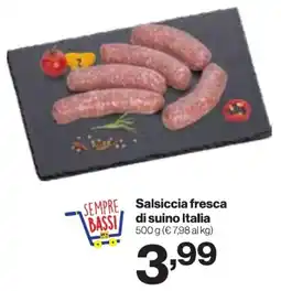 In'S Mercato Salsiccia fresca di suino Italia offerta