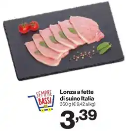 In'S Mercato Lonza a fette di suino Italia offerta