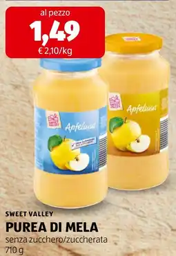 Spazio Conad Sweet Valley Purea di mela offerta