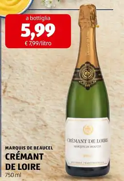 ALDI Crémant de Loire Marquis de Beaucel offerta