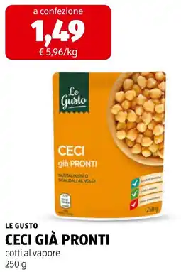 ALDI Le Gusto Ceci già pronti offerta