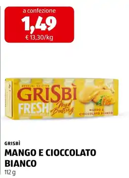 Spazio Conad Grisbi mango e cioccolato bianco offerta