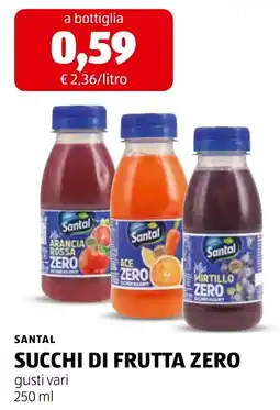Spazio Conad Succhi di frutta zero Santal offerta