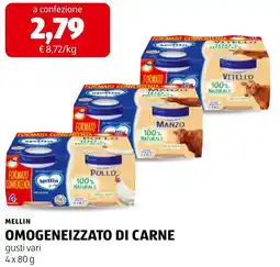 Spazio Conad Mellin omogeneizzato di carne offerta
