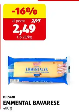 ALDI Milsani Emmentaler Bavarese offerta