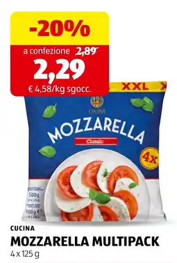 ALDI Mozzarella classic offerta