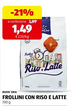 ALDI Frollini con riso e latte offerta