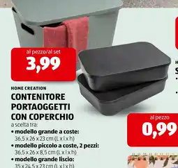Spazio Conad Home Creation contenitore portaoggetti con coperchio offerta