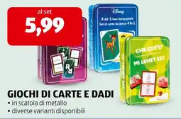 Spazio Conad Giochi di carte e dadi offerta
