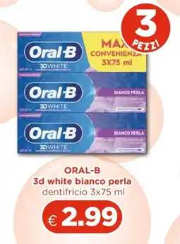 Acqua & Sapone Oral-B 3d white bianco perla offerta