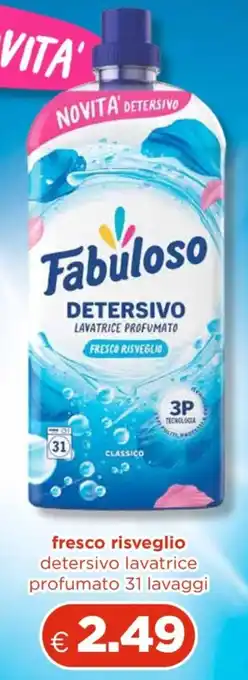 Fabuloso detergente lavatrice profumato fresco risveglio