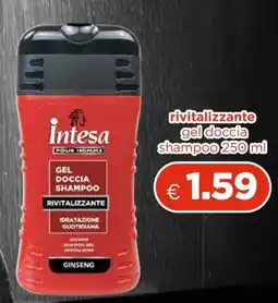 Acqua & Sapone Intesa rivitalizzante gel doccia shampoo offerta