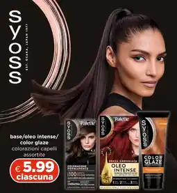 Acqua & Sapone Syoss base/oleo intense/color glaze offerta