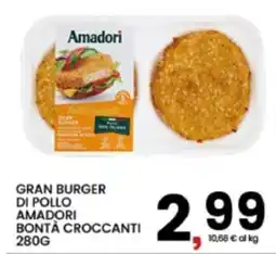 Interspar Gran burger di pollo amadori bontà croccanti offerta