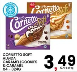 Interspar Cornetto Soft Algida Caramel/Cookies & Caramel offerta