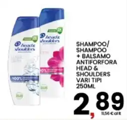 Interspar Shampoo / Shampoo + Balsamo Antiforfora Head & Shoulders Vari Tipi offerta