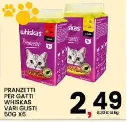 Interspar Pranzetti per gatti Whiskas vari gusti offerta